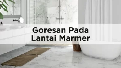 Menghilangkan goresan di lantai marmer