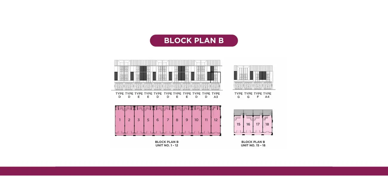 Block Plan B Ruko Akasa Promenade