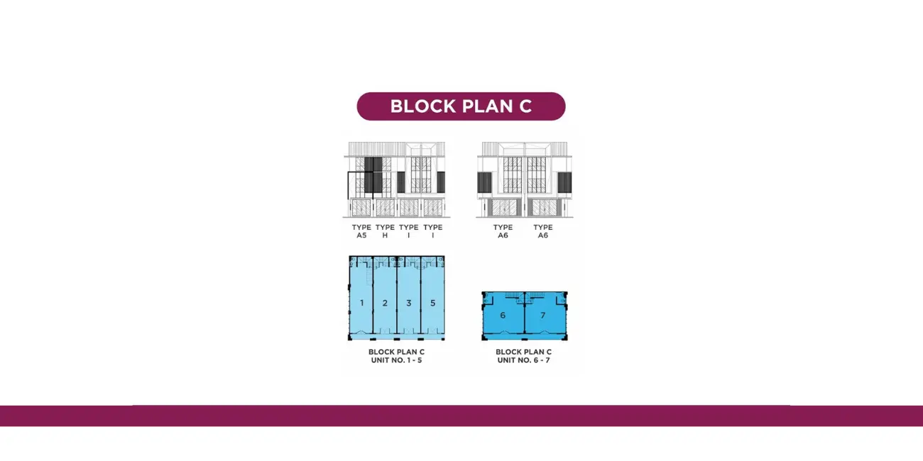 Block Plan C Ruko Akasa Promenade