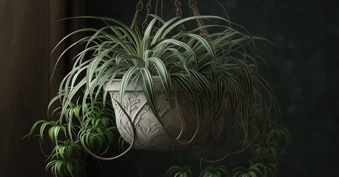 Tanaman spider plant untuk di ruangan apartemen