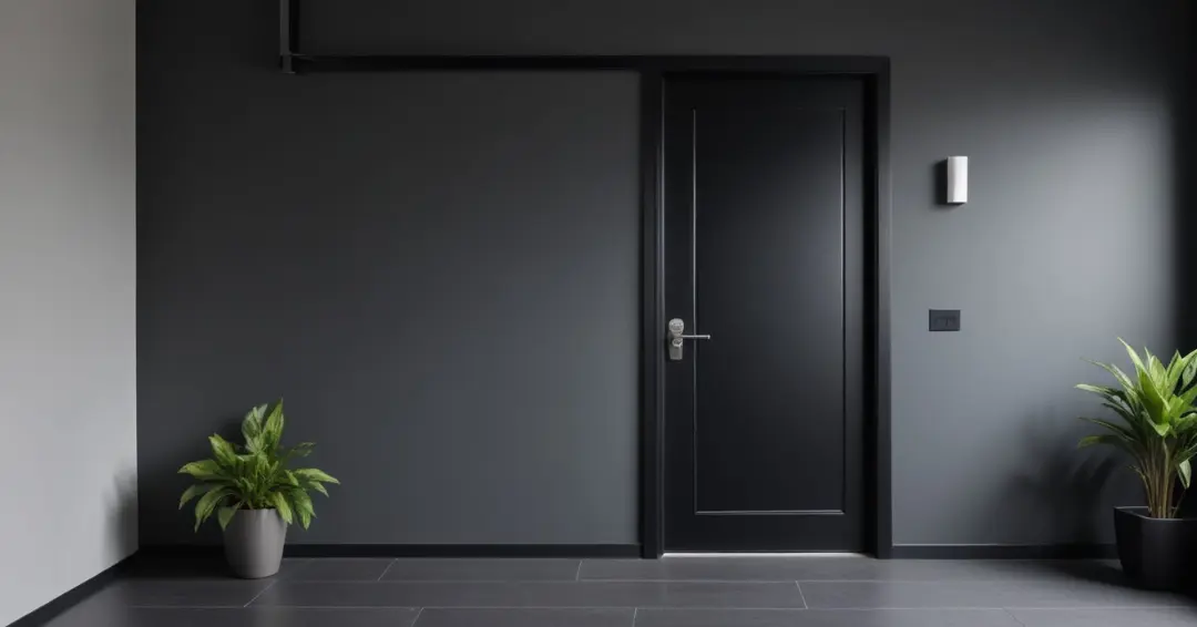 Inspirasi cat pintu rumah warna hitam
