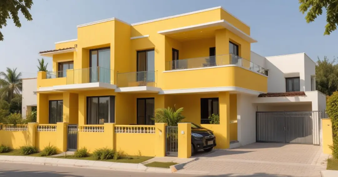 Warna cat depan kuning