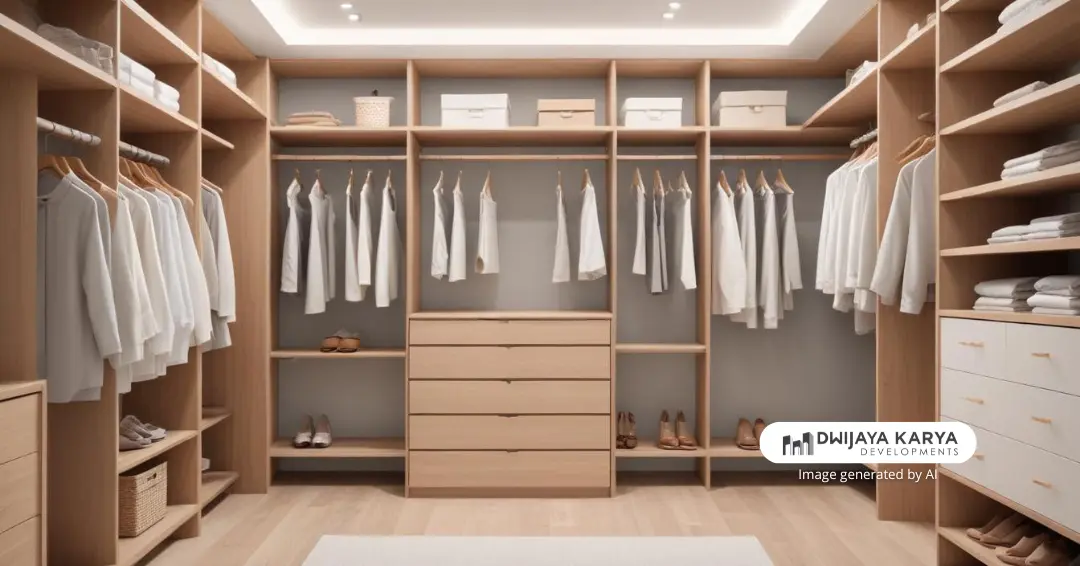 Contoh desain walk in closet minimalis