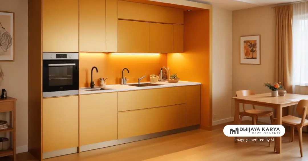 Konsep dapur hideaway membuat tampilan dapur selalu tampak rapi